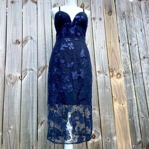 Dress The Population Addison Sequin Dress Size Small